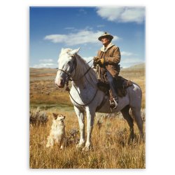 Plakat metalowy cowboy M