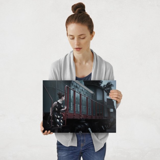 Plakat metalowy chwila przed startem M