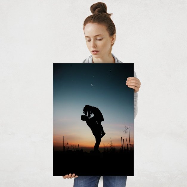 Plakat metalowy piękne chwile L