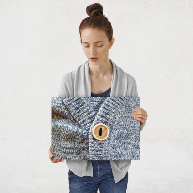 Plakat metalowy elegancki sweter M