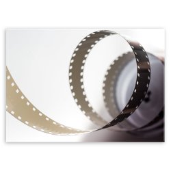 Plakat metalowy rolka filmu M