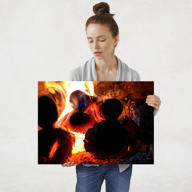 Plakat metalowy ognisko L