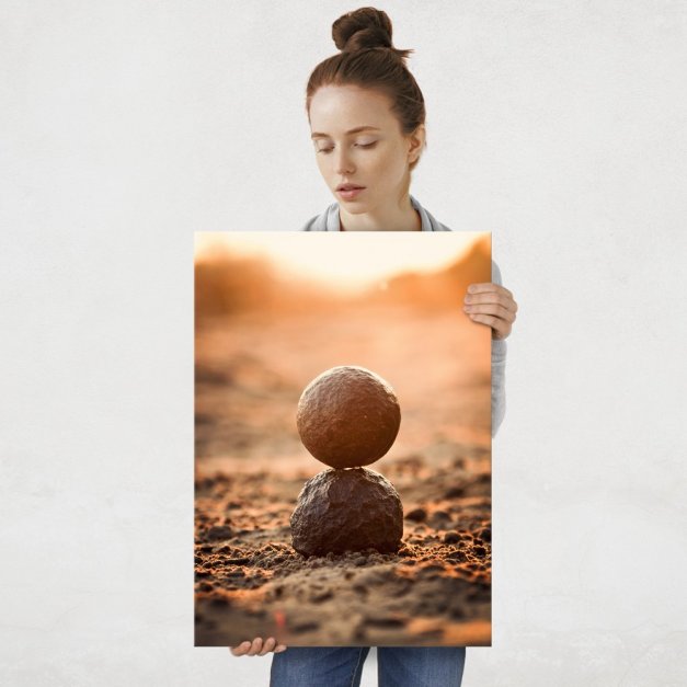 Plakat metalowy równowaga L