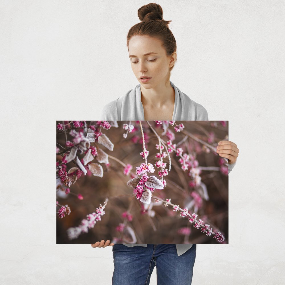 Plakat metalowy szron L