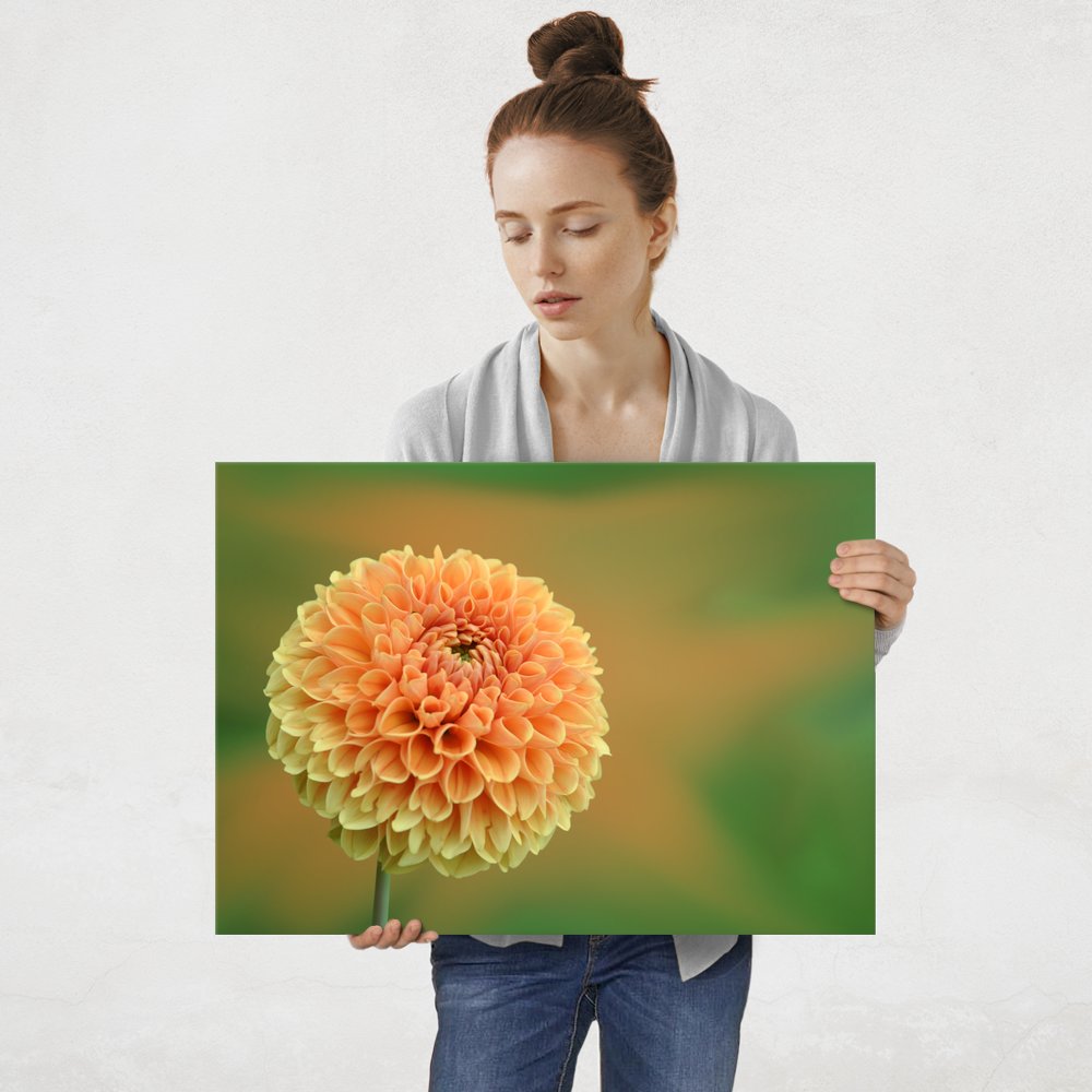 Plakat metalowy dalia L