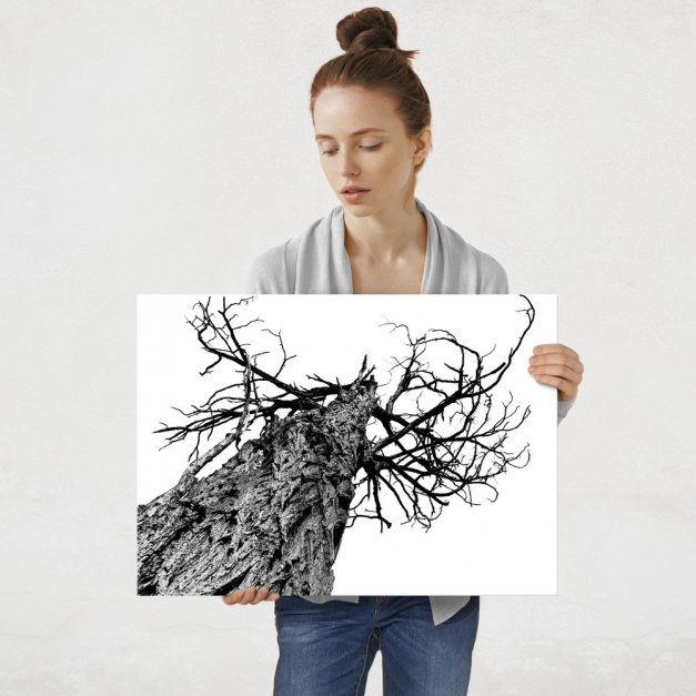 Plakat metalowy strach L