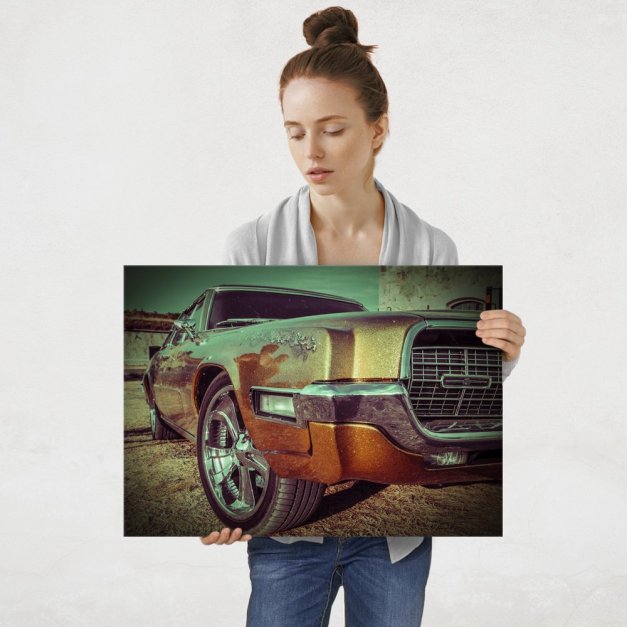 Plakat metalowy amerykański samochód L