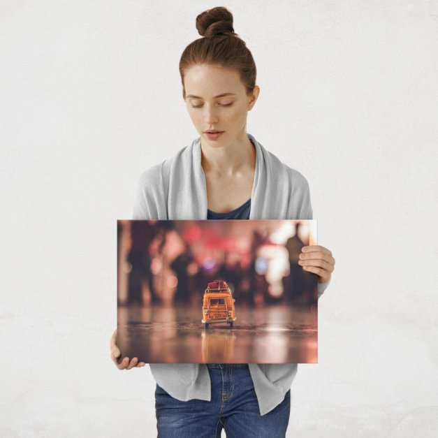 Plakat metalowy zabawka w metrze M