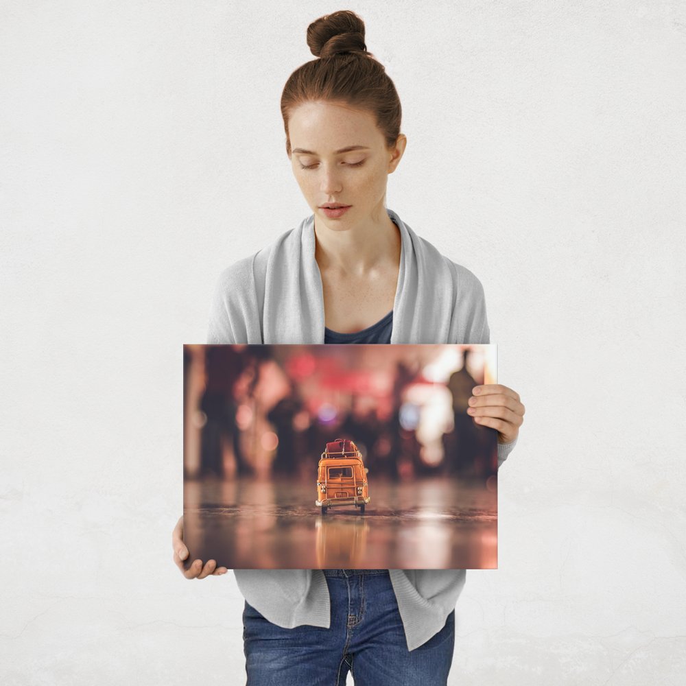 Plakat metalowy zabawka w metrze M