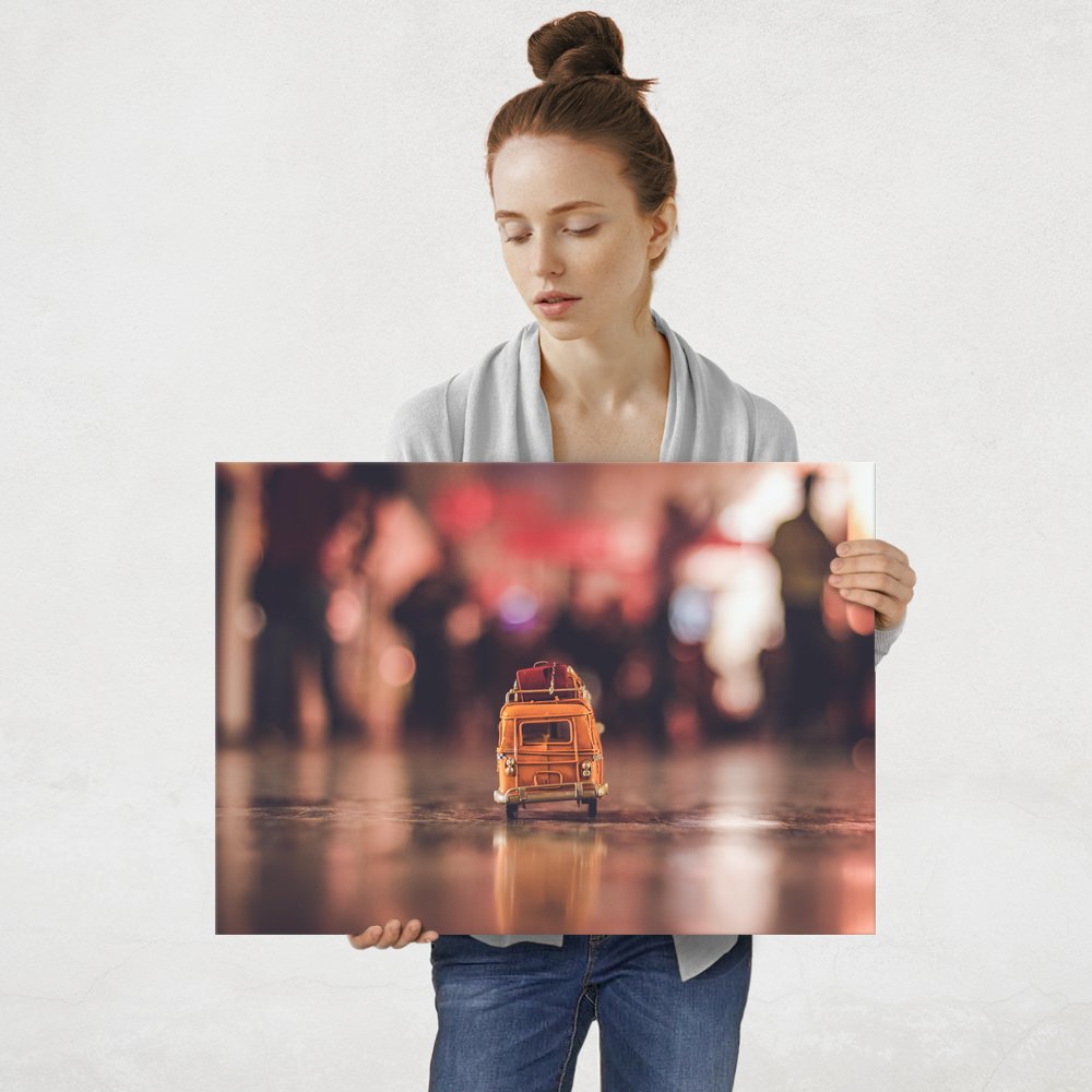 Plakat metalowy zabawka w metrze L