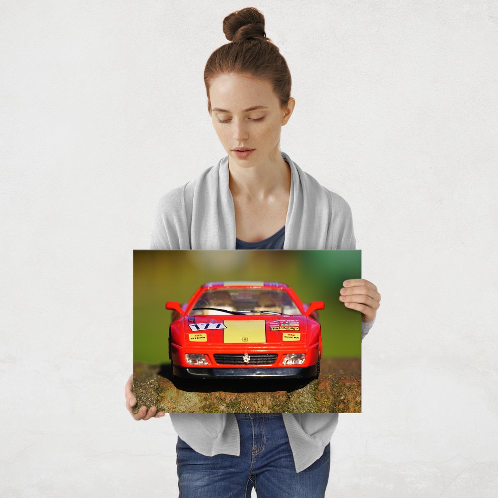 Plakat metalowy miniatruka Ferrari M