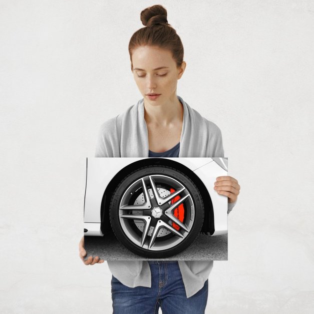 Plakat metalowy felga Mercedesa M