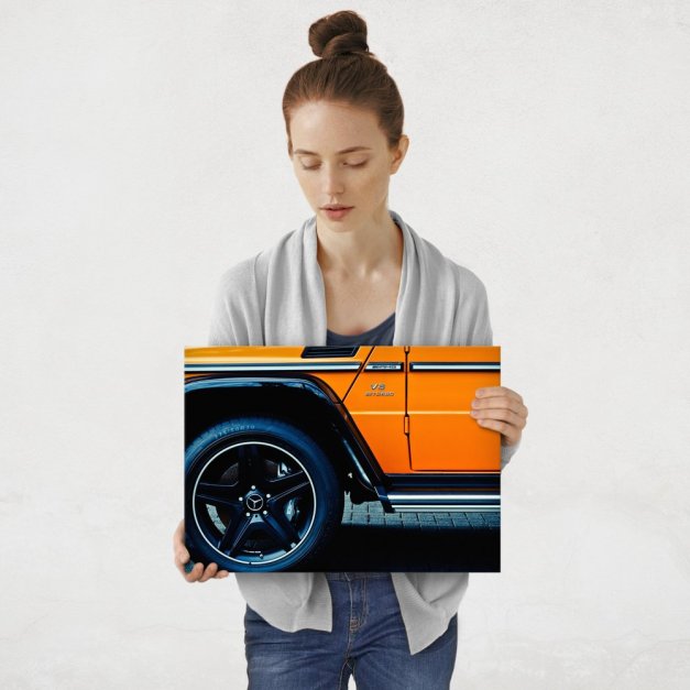 Plakat metalowy Jeep Mercedesa M