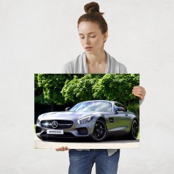 Plakat metalowy Mercedes AMG L