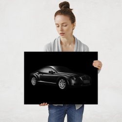 Plakat metalowy sportowy samochód L