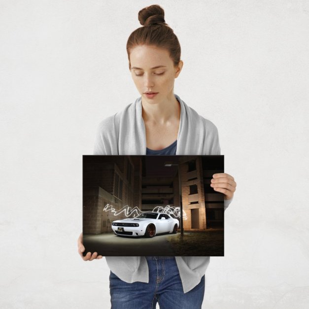 Plakat metalowy Dodge po tuningu M