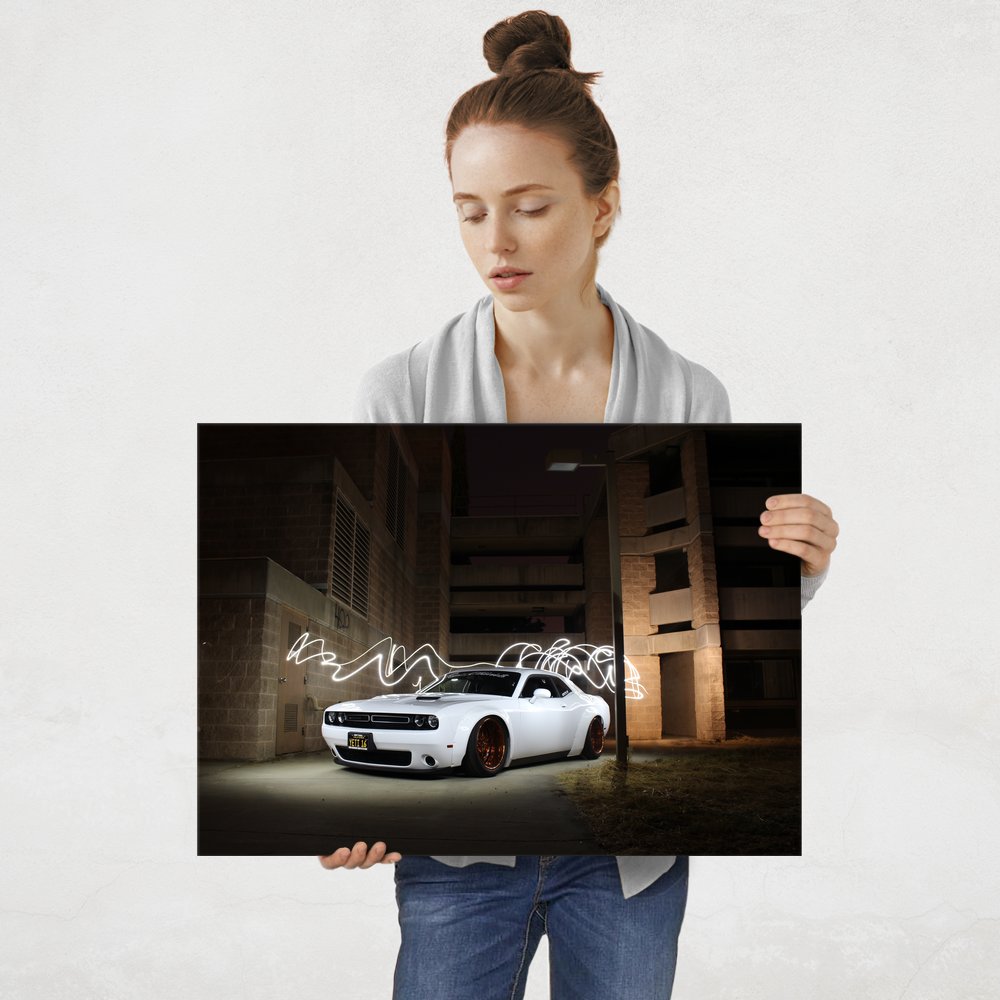 Plakat metalowy Dodge po tuningu L