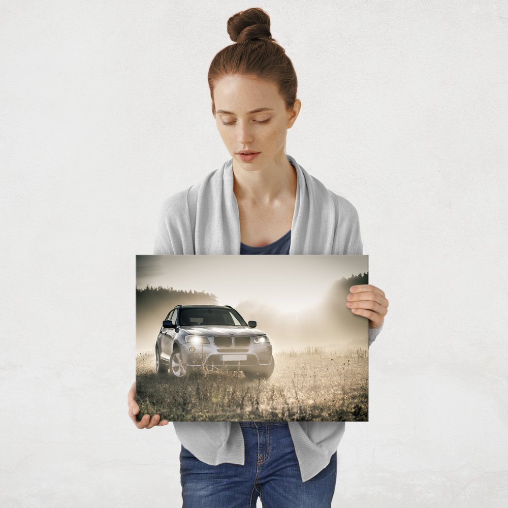 Plakat metalowy suv BMW M