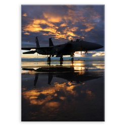 Plakat metalowy odrzutowiec L