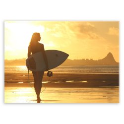Plakat metalowy surferka L