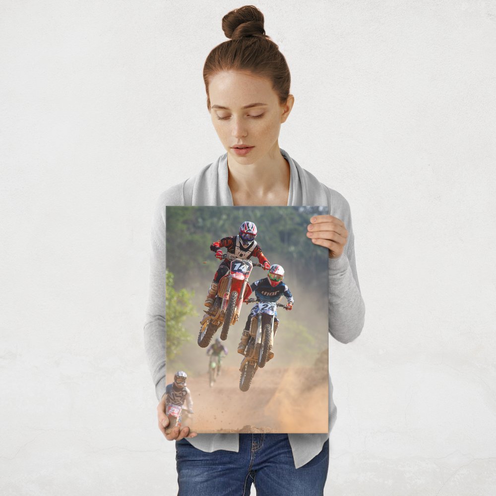 Plakat metalowy żużel M