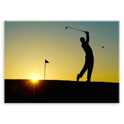 Plakat metalowy golf M