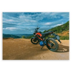 Plakat metalowy motor L