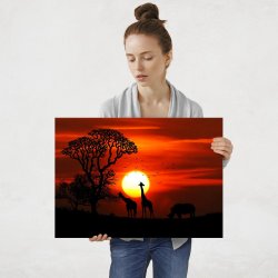 Plakat metalowy safari L