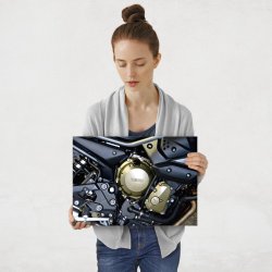Plakat metalowy silnik yamahy M