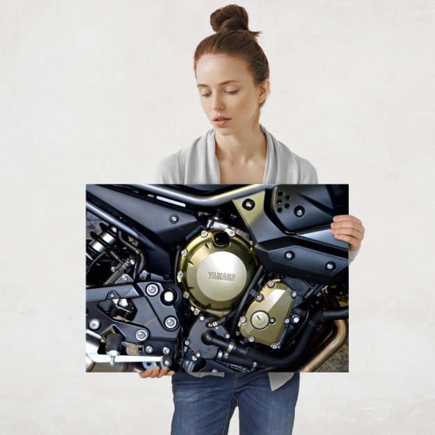 Plakat metalowy silnik yamahy L