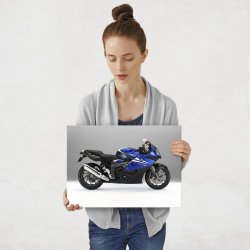 Plakat metalowy potwór z fabryki BMW M