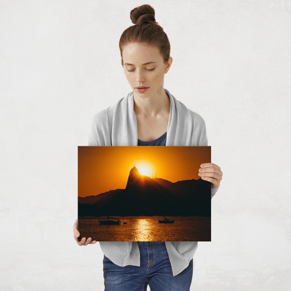 Plakat metalowy widok w rio de janerio M