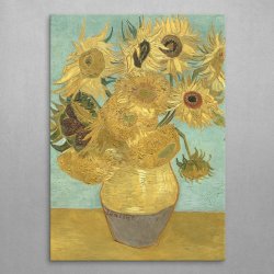 Plakat metalowy Vincent van Gogh Sunflowers M