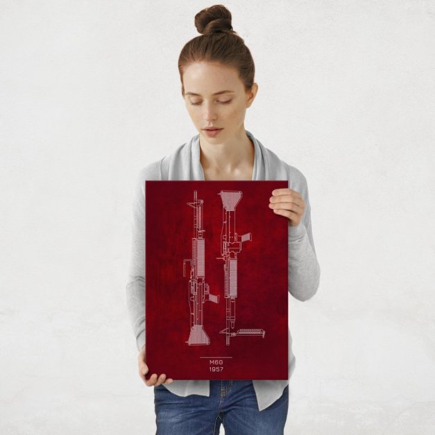 Plakat metalowy M60 Projekt Scarlet M