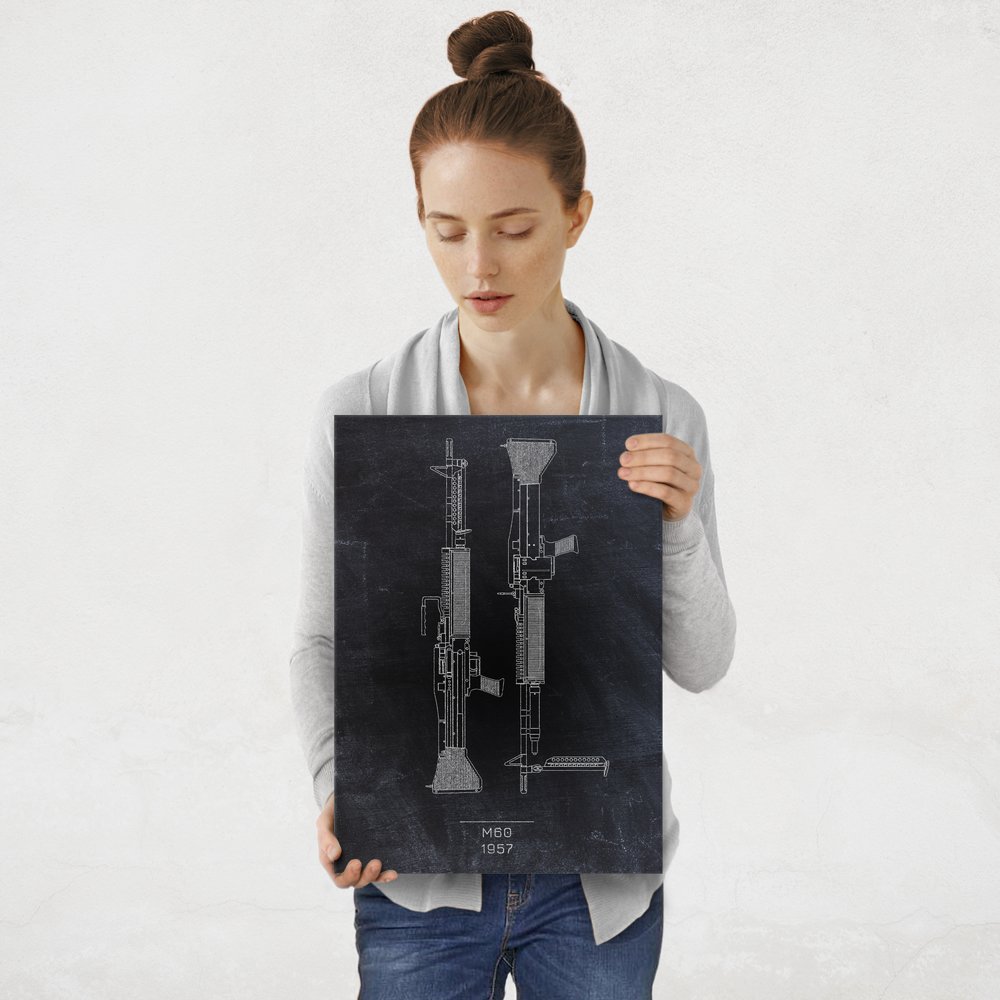 Plakat metalowy M60 Projekt Blackboard M