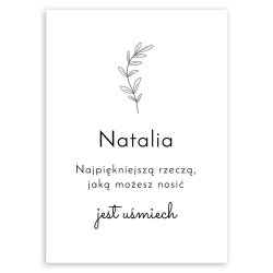 Plakat metalowy rozmiar L z nadrukiem dla niej