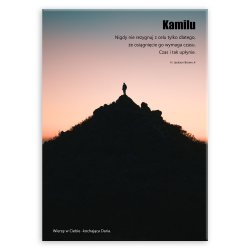 Plakat metalowy rozmiar L z nadrukiem dla chłopaka na imieniny