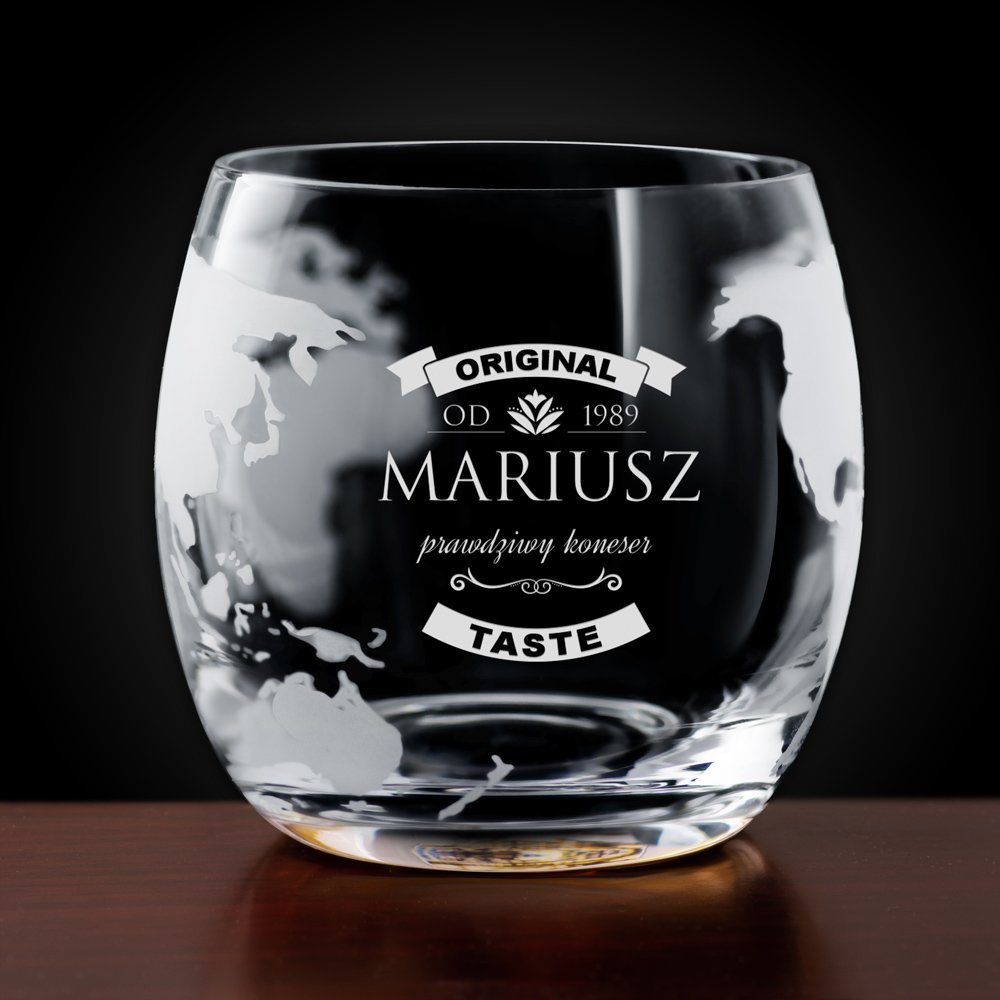 Zestaw do whisky karafka statek szklanki x4 grawer dla konesera na urodziny