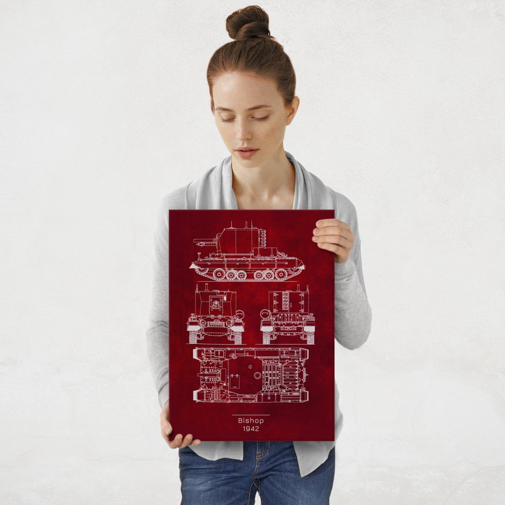 Plakat metalowy Bishop Projekt Scarlet M