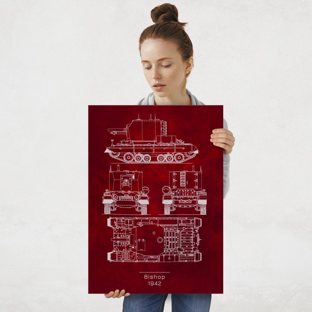 Plakat metalowy Bishop Projekt Scarlet L