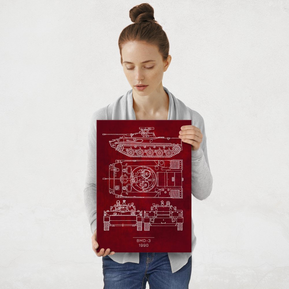 Plakat metalowy BMD-3 Projekt Scarlet M