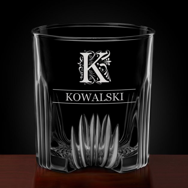 Karafka kryształowa do whisky z 6 szklankami zestaw z grawerem dla niego