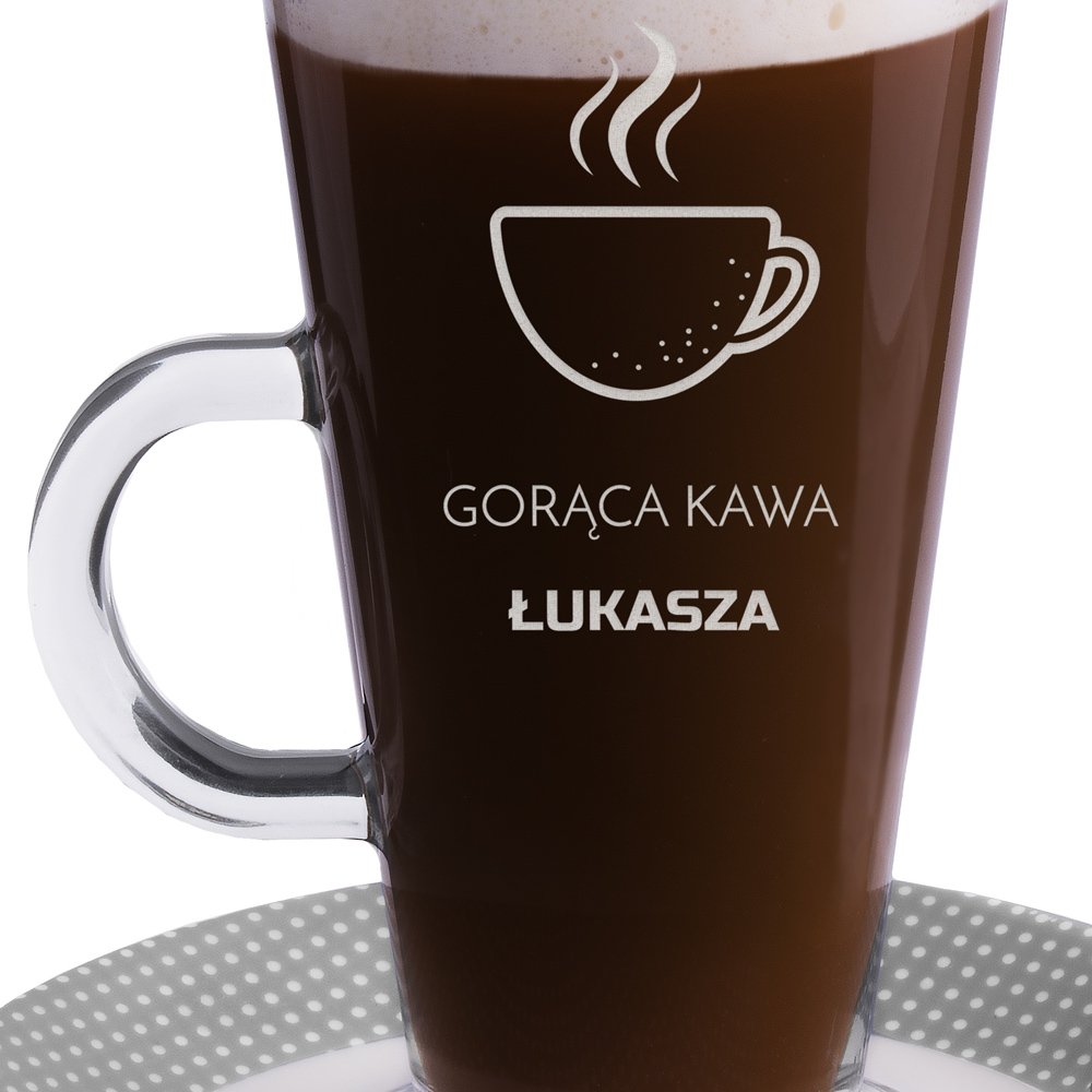 Szklanka do latte z grawerem dla niego