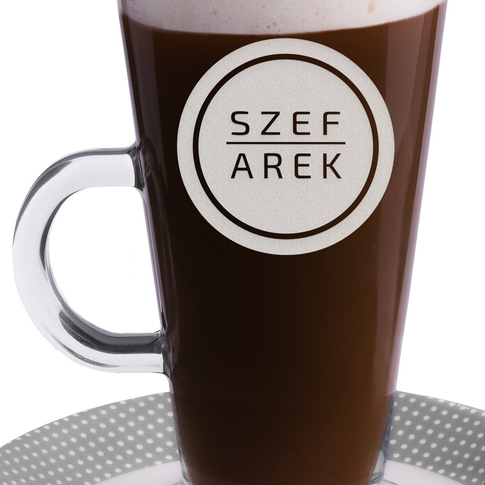 Szklanka do latte z grawerem dla szefa