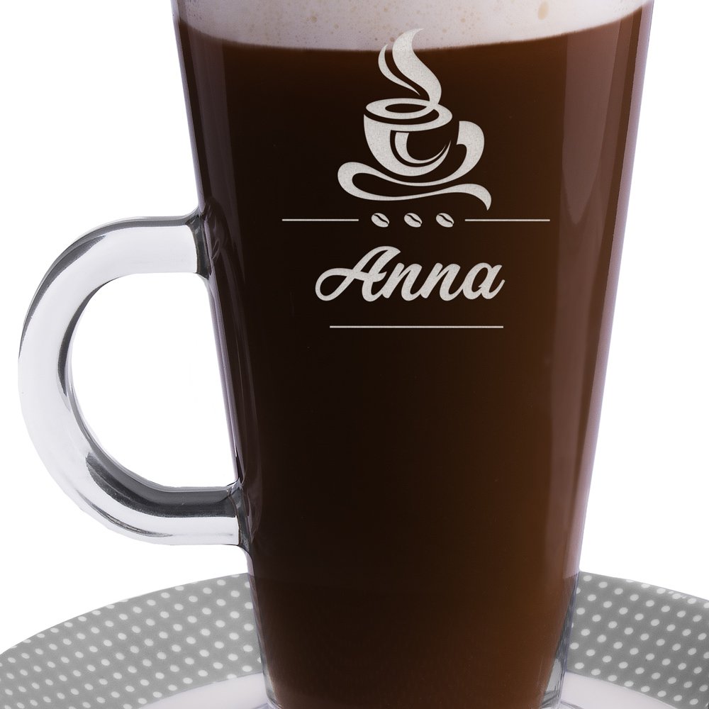 Szklanka do latte z grawerem dla niej na imieniny