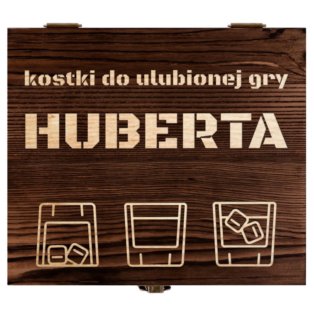 Kamienie do whisky kostki ze szklankami w drewnianym pudełku z grawerem dla gracza