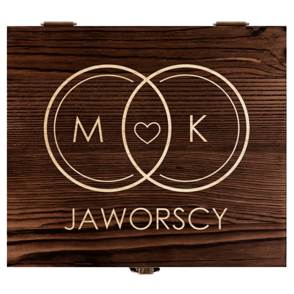 Kamienie do whisky kostki ze szklankami w drewnianym pudełku z grawerem dla pary na ślub rocznicę parapetówkę