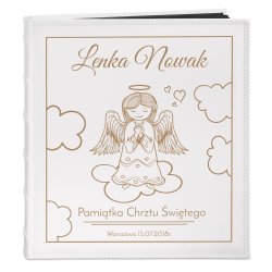 Album na zdjęcia z nadrukiem dla dziewczynki na chrzest