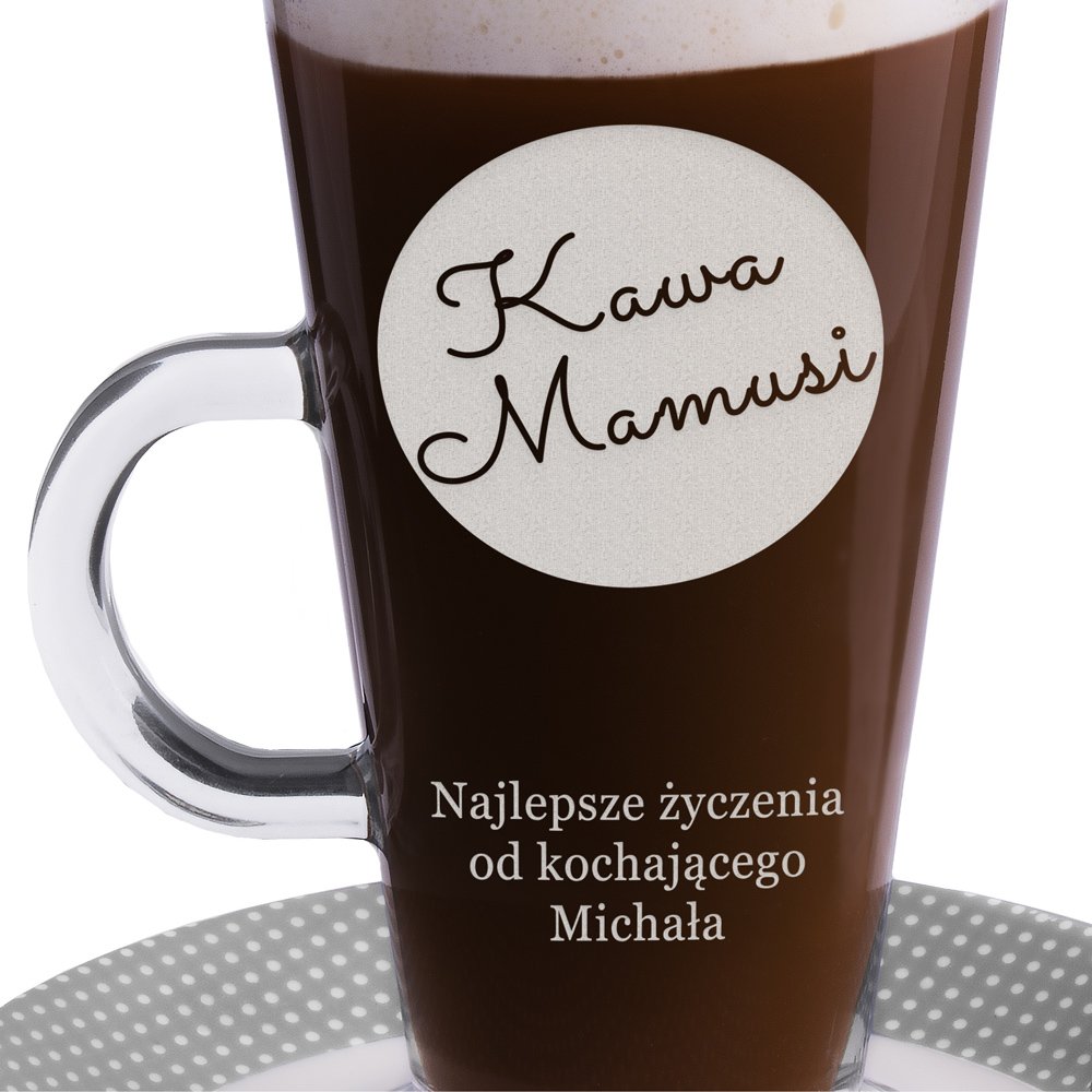 Szklanka do latte z grawerem dla mamy