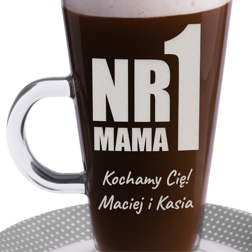 Szklanka do latte z grawerem dla mamy